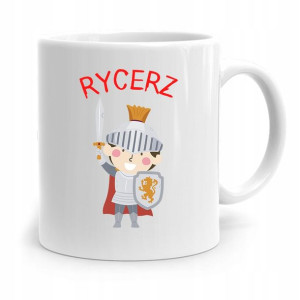 Kubek Prezent Dla Dzieci Syna Super Rycerz +imię
