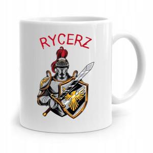Kubek Prezent Dla Dzieci Syna Super Rycerz +imię`