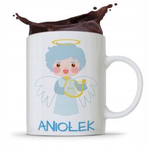 Kubek Prezent Dla Dziecka Córki Syna Aniołek +imię