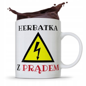 Kubek Prezent Dla Elektryka Herbatka Z Prądem