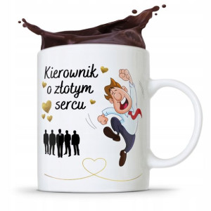 Kubek Prezent Dla Kierownika O Złotym Sercu