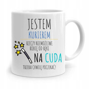 Kubek Prezent Dla Kuriera Na Cuda Trzeba Poczekać