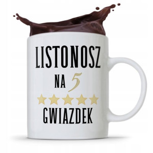 Kubek Prezent Dla Listonosza Na Pięć Gwiazdek