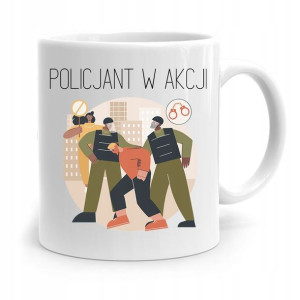 Kubek Prezent Dla Policjanta Policjantki W Akcji