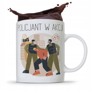 Kubek Prezent Dla Policjanta Policjantki W Akcji!