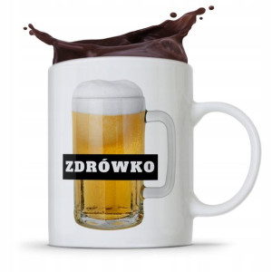 Kubek Prezent Dla Przyjaciela Zdrówko! Piwko