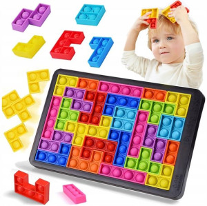 Pop It Klocki Popit Tetris Puzzle Układanka Bąbele