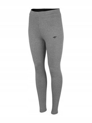 Damskie legginsy bawełniane 4F LEG350 szary L