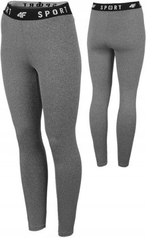 Damskie legginsy sportowe 4F SPDF351 szary S