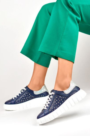 Buty sportowe damskie ze skóry naturalnej