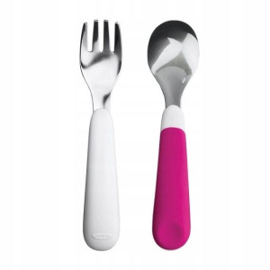 Sztućce Metalowe 12m+ Pink Oxo
