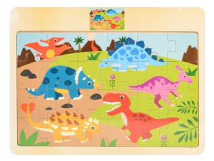 Daffi 41127 Drewno Puzzle Dino