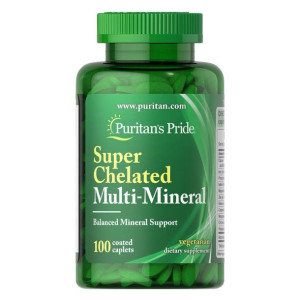 Puritan's Pride Super Multi Minerały Chelatowane 100T Zdrowie ogólne