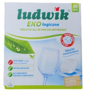 EKOLOGICZNE Tabletki Do Zmywarki LUDWIK 80 szt.
