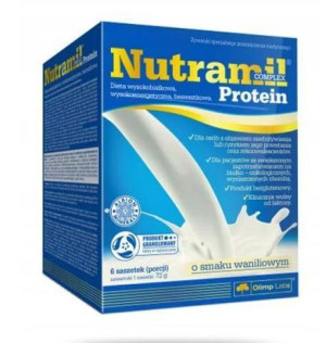 Olimp Nutramil Protein 6 saszetek sm. wanilowy