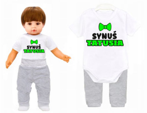 Komplet dziecięcy kr.rękaw Synuś Tatusia r. 92