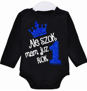 Body dł rękaw urodziny Ale szok mam już rok r.98