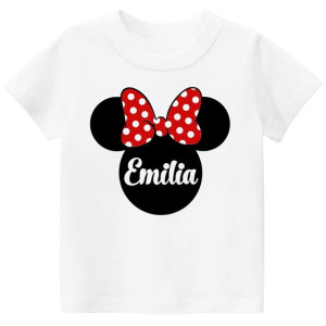 Koszulka tshirt Myszka Minnie imię dziecka r. 164