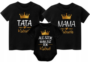 Zestaw na urodziny Mama Tata Dziecko Roczek r. 74