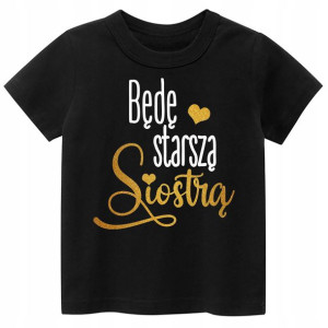Koszulka t-shirt Będę starszą siostrą r. 86