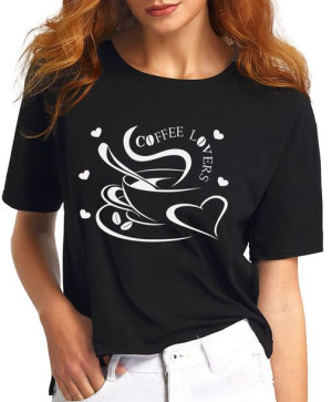 T-shirt Koszulka Damska Coffee Lovers M