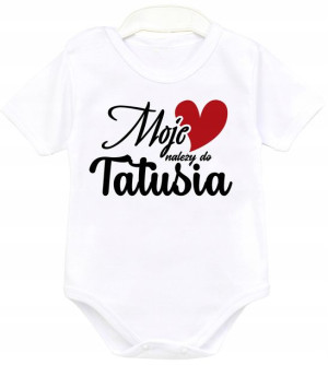 Body kr rękaw Moje serce należy do tatusia r. 86