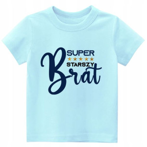 Koszulka z nadrukiem Tshirt Super starszy brat 92