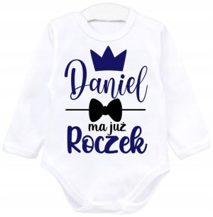 Body dł rękaw URODZINY rok roczek IMIĘ r. 98