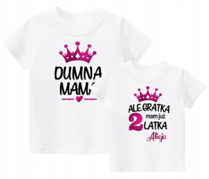 Zestaw na urodziny Mama Córka 2 lata r. 104