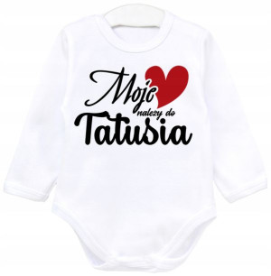 Body dł rękaw Moje serce należy do tatusia r. 80