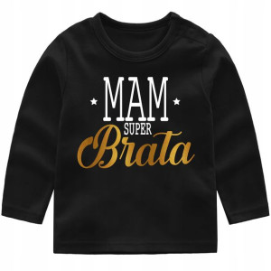 Bluzka z długim rękawem Mam super brata r. 146