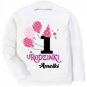 Bluzka Pierwsze urodziny Balony Rok r. 86