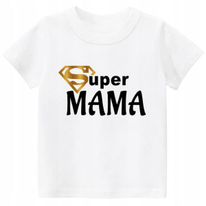 Koszulka t-shirt SUPER MAMA NA PREZENT S