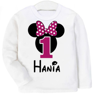 Bluzka urodziny Rok Myszka Minnie IMIĘ r. 98
