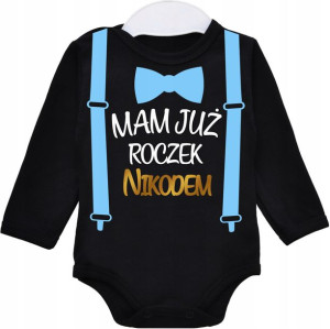 Body dł rękaw URODZINY Mam już roczek IMIĘ r. 98