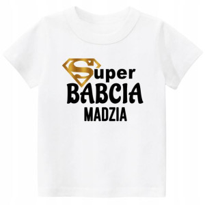 Koszulka Super babcia POWIĘKSZONE ROZMIARY XXL