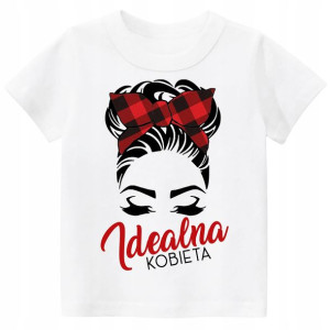 Koszulka t-shirt z nadrukiem IDEALNA KOBIETA S