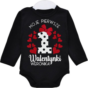 Body Moje pierwsze walentynki IMIĘ BROKAT r. 92