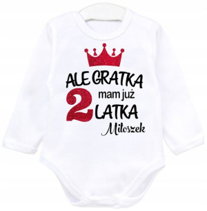 Body dł rękaw Ale gratka mam 2 latka IMIĘ r. 98