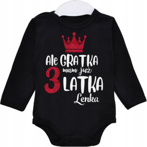 Body dł rękaw Ale gratka mam 3 latka IMIĘ r. 98
