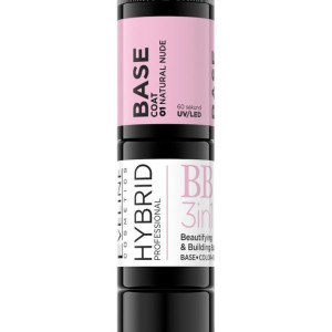 EVELINE Hybrid Professional Baza hybrydowa do paznokci 3w1 nr 01 Natural Nu