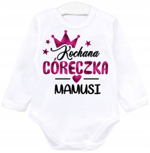 Body dł rękaw napisy Kochana córeczka mamusi r. 92