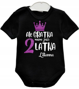 Body kr rękaw URODZINY Ale gratka mam 2 latka r 92