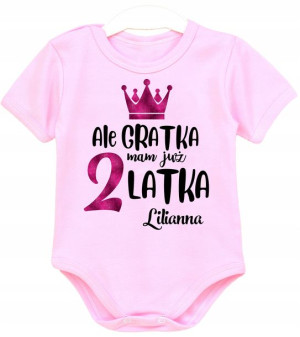 Body kr rękaw URODZINY Ale gratka mam 2 latka r 92