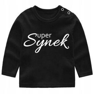 Bluzka koszulka dł. rękaw Super synek r. 74
