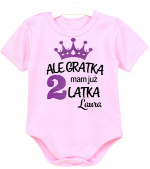 Body kr rękaw URODZINY Ale gratka mam 2 latka r 92