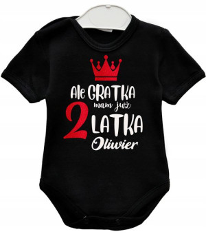 Body kr rękaw URODZINY Ale gratka mam 2 latka r 98
