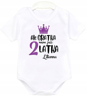 Body kr rękaw URODZINY Ale gratka mam 2 latka r 92