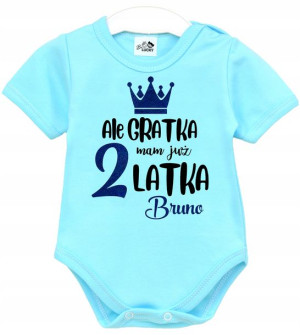 Body kr rękaw URODZINY Ale gratka mam 2 latka r 92