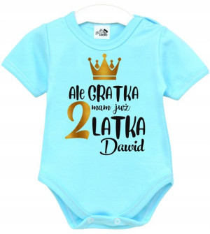 Body kr rękaw URODZINY Ale gratka mam 2 latka r 98